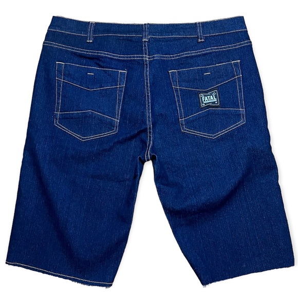 Fatal Men’s Denim Cut Off Jean Shorts NWT Sz 36 - Picture 2 of 13